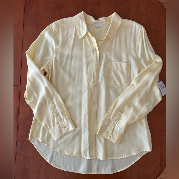 Ecothreads NWT 100% lyocell. Yellow, size large - Picture 1 of 3